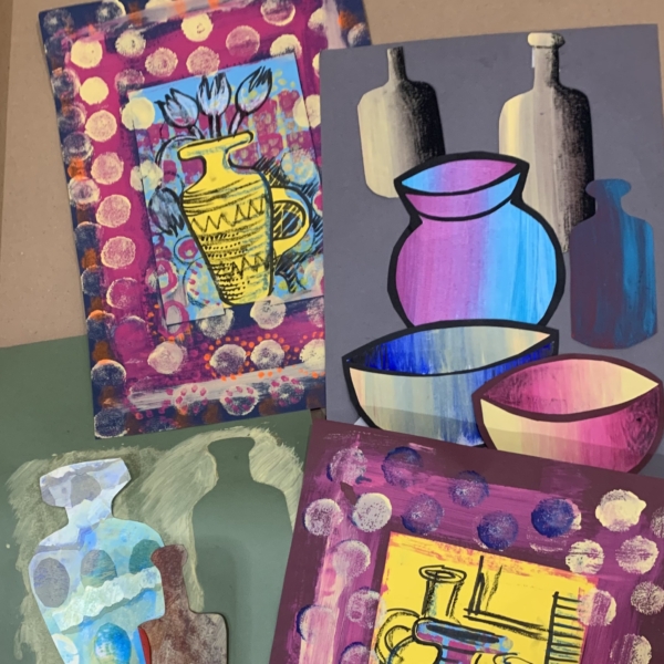 Dot’s new classes Drawing, media and collage Glenrothes Art Club